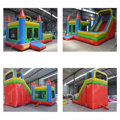 Blower incluso Bambini Cortile Commerciale Caramelle gonfiabili Casa Bouncer con scivolo