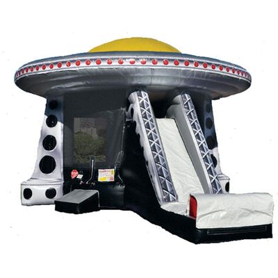 Navetta spaziale gonfiabile Bouncer Castello Slide asciutto Combo per bambini colore personalizzato