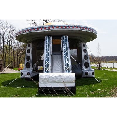 Navetta spaziale gonfiabile Bouncer Castello Slide asciutto Combo per bambini colore personalizzato