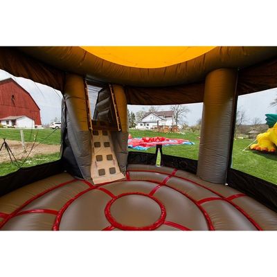 Navetta spaziale gonfiabile Bouncer Castello Slide asciutto Combo per bambini colore personalizzato