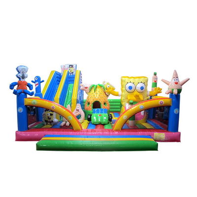Mostra commerciale d'Aurora Commercial SpongeBob Bounce Castle Trampolino con scivolo