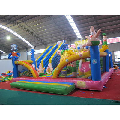 Mostra commerciale d'Aurora Commercial SpongeBob Bounce Castle Trampolino con scivolo