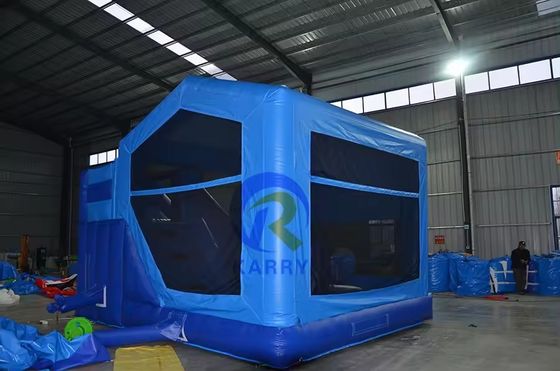 Giocattolo per bambini all'aperto Casa gonfiabile a rimbalzo con scivolo castello salto bagnato scivolo combo