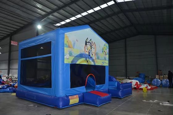 Giocattolo per bambini all'aperto Casa gonfiabile a rimbalzo con scivolo castello salto bagnato scivolo combo