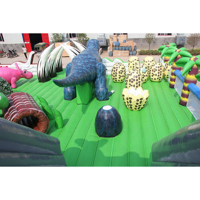 Certificato CE Portable Dino Inflatable Trampoline Bouncer Combo City Slide per bambini