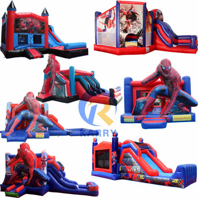 Caratteristiche PORTABLE gonfiabile Spiderman Bouncer Combo per Kids Party noleggio