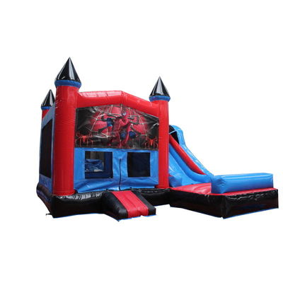 Caratteristiche PORTABLE gonfiabile Spiderman Bouncer Combo per Kids Party noleggio