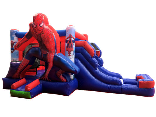 Caratteristiche PORTABLE gonfiabile Spiderman Bouncer Combo per Kids Party noleggio