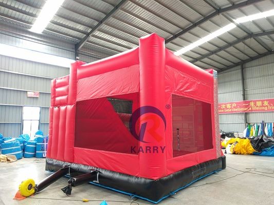 Stazione di pompieri Camion gonfiabile Bouncer Slide Combo per noleggio di festa Gamma d'età 14 anni e più