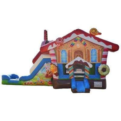 Certificato CE e portatile Natale gonfiabile Bouncer Salto casa Combo Slide