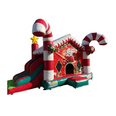 Certificato CE e portatile Natale gonfiabile Bouncer Salto casa Combo Slide