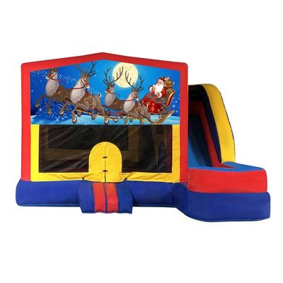 Certificato CE e portatile Natale gonfiabile Bouncer Salto casa Combo Slide