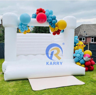 Parco giochi all'aria aperta castello gonfiabile combo rimbalzo per il matrimonio bianco unisex partito gioco