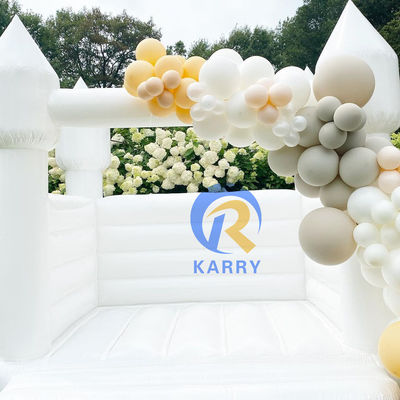 Parco giochi all'aria aperta castello gonfiabile combo rimbalzo per il matrimonio bianco unisex partito gioco