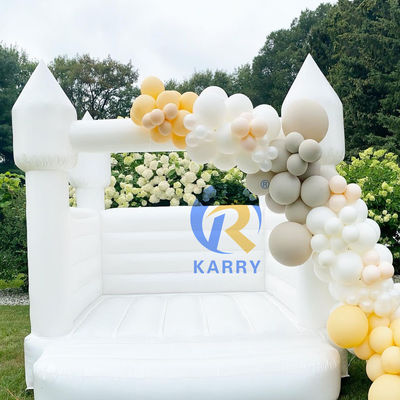 Parco giochi all'aria aperta castello gonfiabile combo rimbalzo per il matrimonio bianco unisex partito gioco