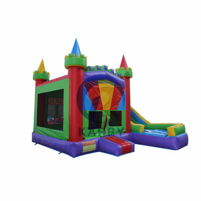 EN14960 Certificato castello gonfiabile scivolo combo 5 in 1 con design personalizzato