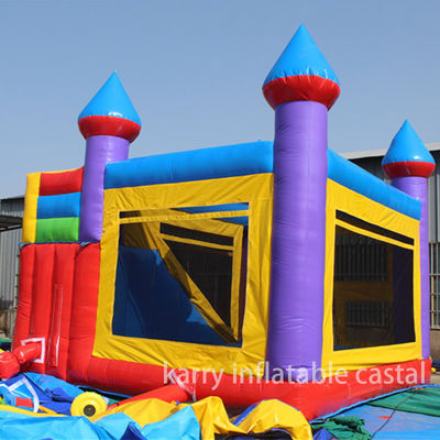 EN14960 Certificato castello gonfiabile scivolo combo 5 in 1 con design personalizzato