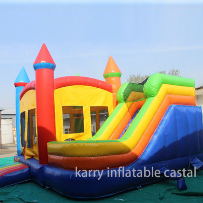 EN14960 Certificato castello gonfiabile scivolo combo 5 in 1 con design personalizzato