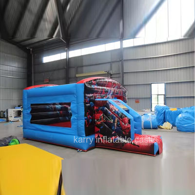 Intrattenimento all'aria aperta Spiderman Bouncer gonfiabile castello Slide e casa gonfiabile