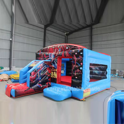Intrattenimento all'aria aperta Spiderman Bouncer gonfiabile castello Slide e casa gonfiabile