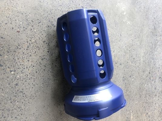 Parco di ostacoli portatile blu gonfiabile castello acqua / scivolo asciutto con soffiatore e deflatore