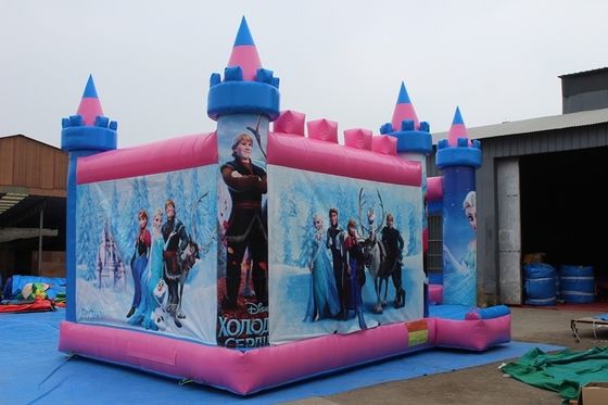 Gamma d'età 14 anni in su Castello Bounce Casa Rosa Salto Bouncy Castello in affitto per feste