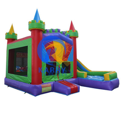 Bouncer di divertimento Jumper Combo Moonwalk Bouncer gonfiabile in PVC con scivolo d'acqua
