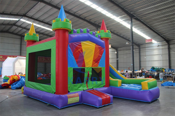 Bouncer di divertimento Jumper Combo Moonwalk Bouncer gonfiabile in PVC con scivolo d'acqua