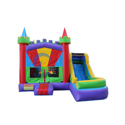 Bouncer di divertimento Jumper Combo Moonwalk Bouncer gonfiabile in PVC con scivolo d'acqua