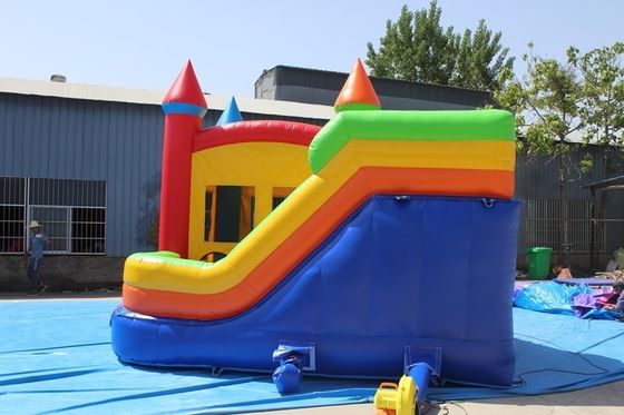 Colore Inflatabile Bouncer Combo Slide La soluzione unica per il noleggio commerciale