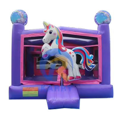 Unisex 3D Rainbow Unicorn Inflatabile Castello per dimensioni personalizzate Bouncy Castle House
