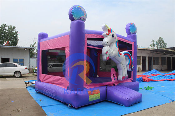 Unisex 3D Rainbow Unicorn Inflatabile Castello per dimensioni personalizzate Bouncy Castle House