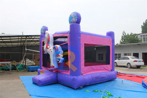 Unisex 3D Rainbow Unicorn Inflatabile Castello per dimensioni personalizzate Bouncy Castle House