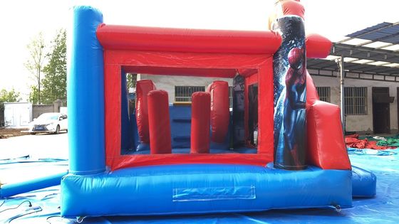14 Years Up Superhero Spider-Man Casa gonfiabile a rimbalzo Piscina scivolo d'acqua con design piscina