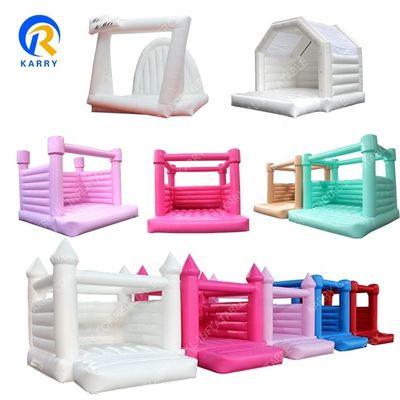 Parco di divertimenti Nozze Affitti Castello di Salto Bianco Bouncer gonfiabile Casa con soffiatore