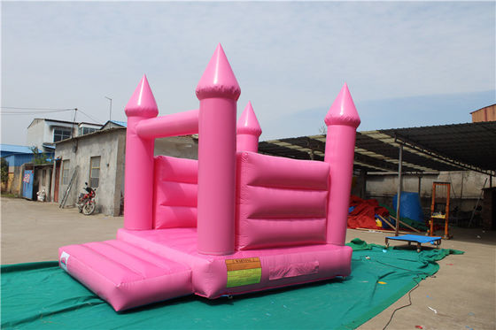 Salto e rimbalzo al party di nozze Castello gonfiabile rosa per il parco di divertimenti