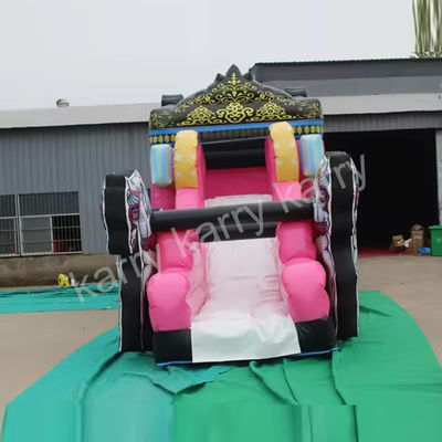 14 anni fuori Parco giochi all'aria aperta Princess Carriage Casa gonfiabile con scivolo