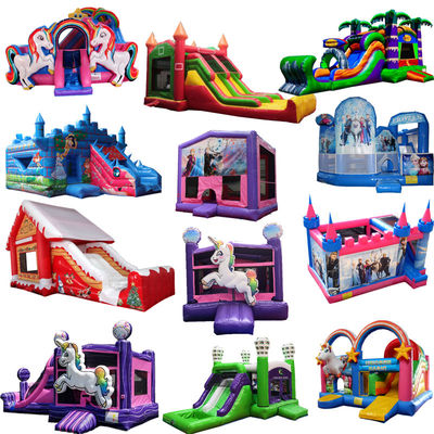Castello Party Time Inflatabile Bouncy Jumping Castello Slide con CE Blower e Kit di riparazione