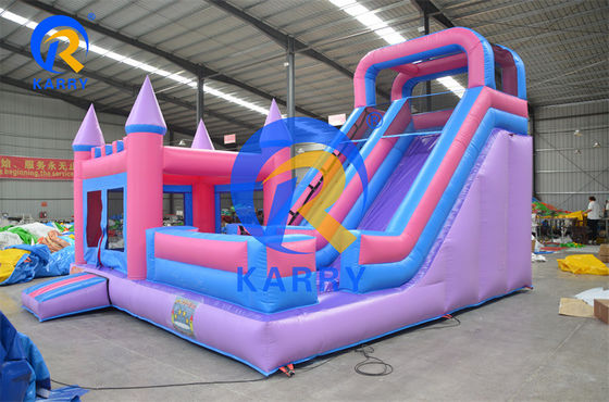 Unisex personalizzato colorato castello a balzo casa e scivolo d'acqua noleggio festa con soffiatore