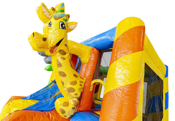 Casa gonfiabile a tema animale elefante per bambini unisex sul parco giochi all'aperto