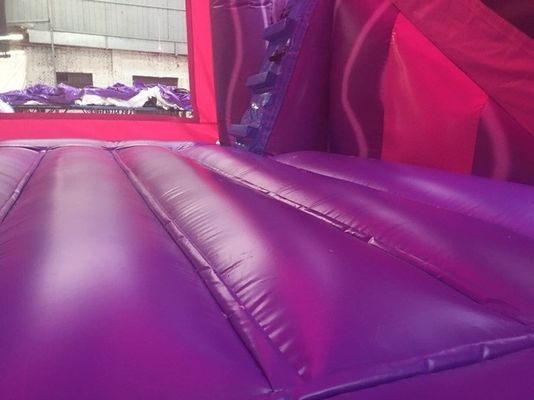 Slide portatile a castello a rimbalzo con certificazione EN71 Rainbow Unicorn e Slide