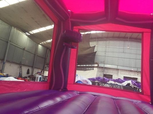 Slide portatile a castello a rimbalzo con certificazione EN71 Rainbow Unicorn e Slide
