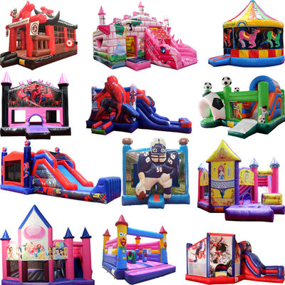 Fai muovere i tuoi figli con questo portabile castello gonfiabile bouncer combo