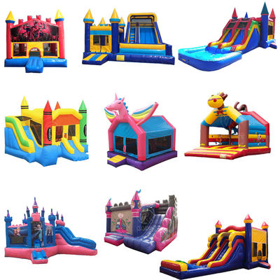 Castello Party Time Inflatabile Bouncy Jumping Castello Slide con CE Blower e Kit di riparazione