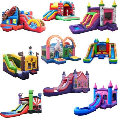 Fai muovere i tuoi figli con questo portabile castello gonfiabile bouncer combo