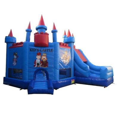 Stampa a schermo casa gonfiabile salto a slitta per feste commerciali castello combinato