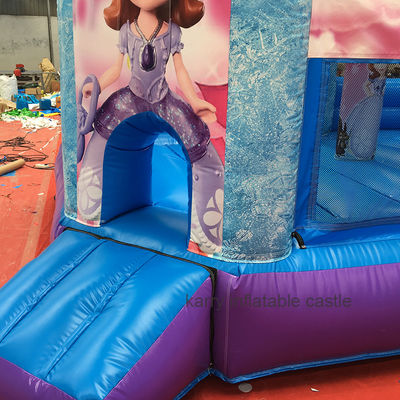 Hot Princess Party Castello a balzo con scivolo PVC attrezzature per il parco giochi commerciale