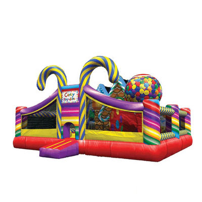 14 anni di PVC per bambini Parco divertimenti dolci Inflatabile castello da saltare per divertimento all'aria aperta