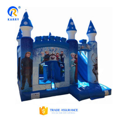 Colore personalizzato Castello Principessa/Slide Combo PORTABLE Tematica congelata Castello rimbalzante in PVC