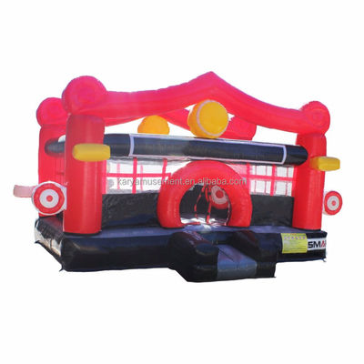 Parco giochi all'aria aperta Intrattenimento Ninja Dojo gonfiabile Castello salto Dimensioni personalizzate